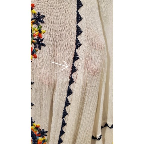 CHELSEA&VIOLET Boho White Embroidery Dress - Picture 5 of 6